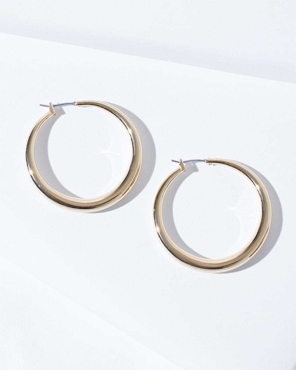 Cassie Gold-Tone Circle Earrings   Chico's - Gold - Women Product Image