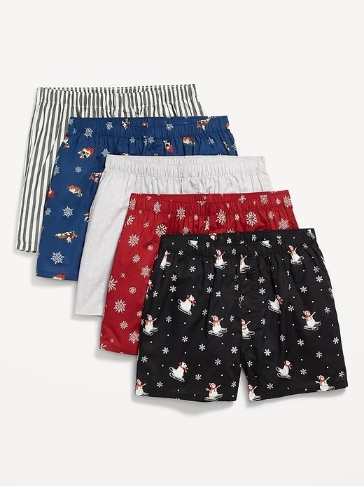 5-Pack Poplin Boxer Shorts Product Image