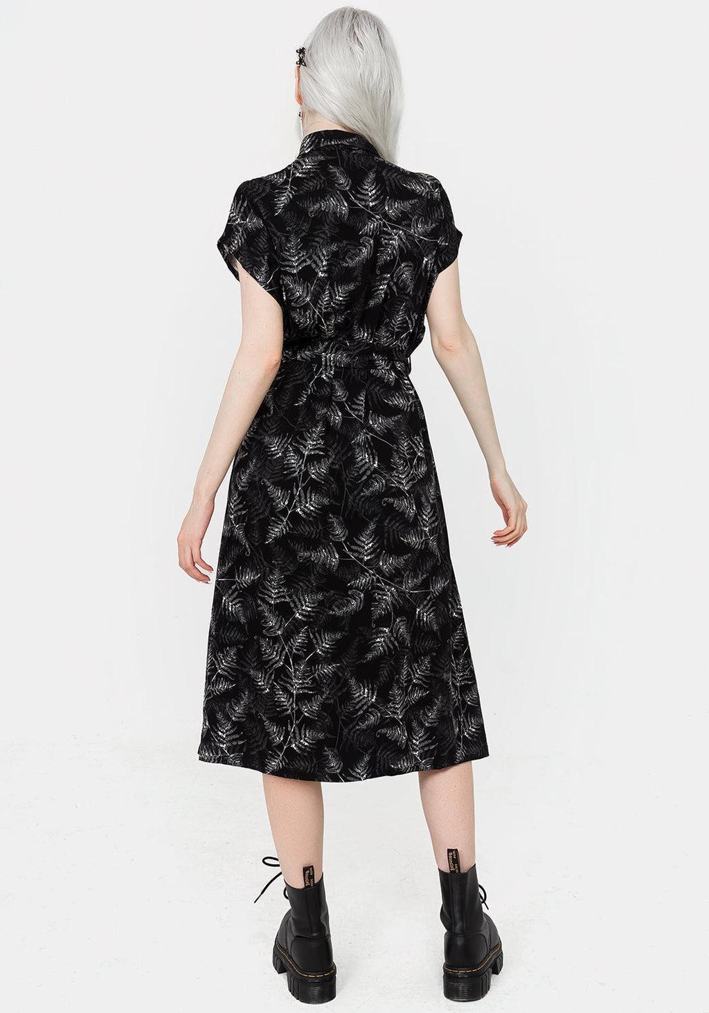 Bracken Tie Waist Midi Shirt Dress Product Image