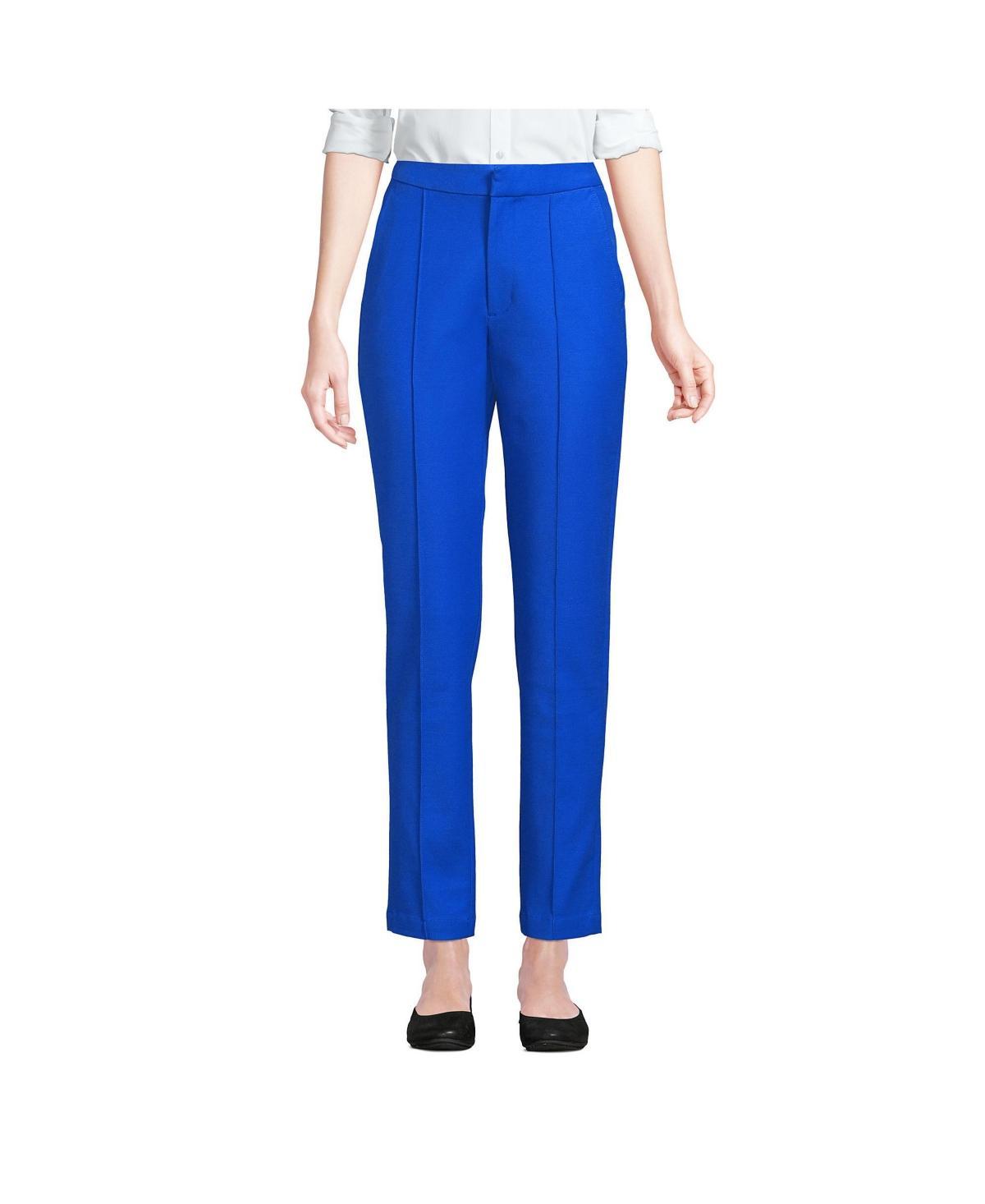 Lands End Womens High Rise Bi Stretch Pintuck Pencil Ankle Pants Product Image