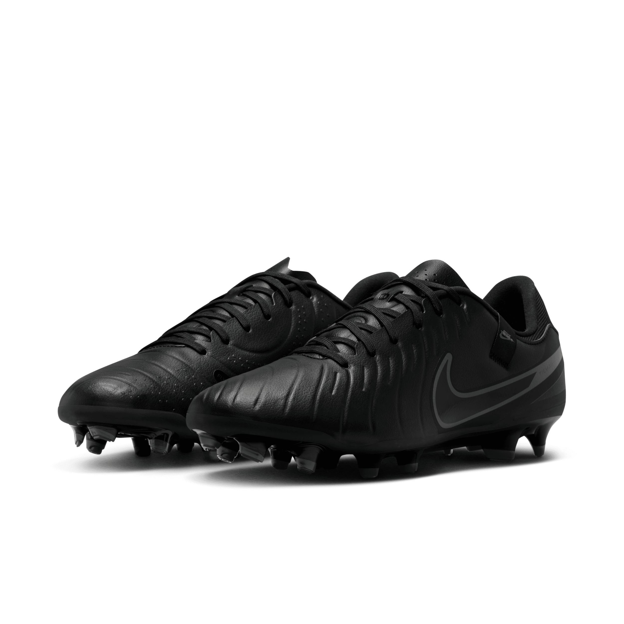 Nike Mens Legend 10 Academy FG/MG - Soccer Shoes Black/Black/Deep Jungle Product Image