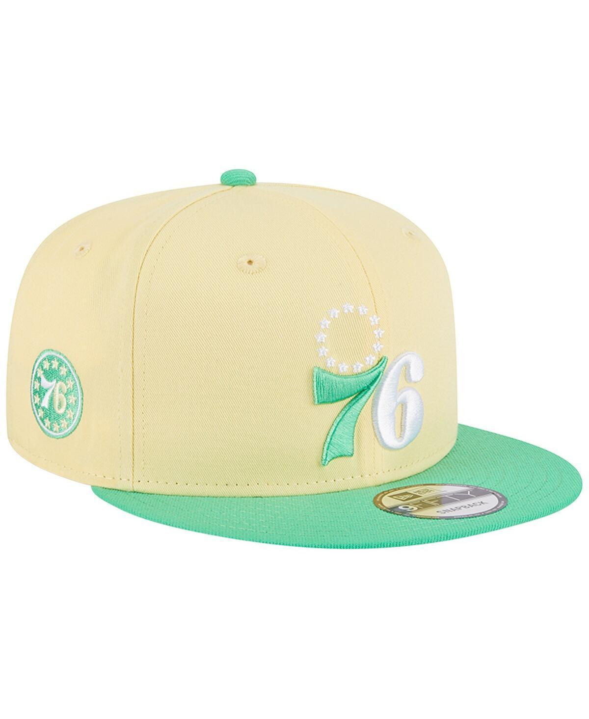 Mens New Era Yellow Philadelphia 76ers 9FIFTY Hat - Yellow Product Image