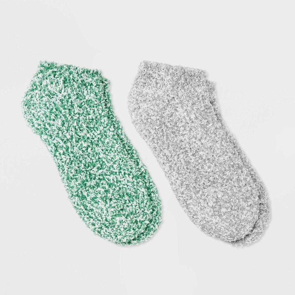 Womens Marled 2pk Cozy Low Cut Socks - Auden 4-10 Product Image