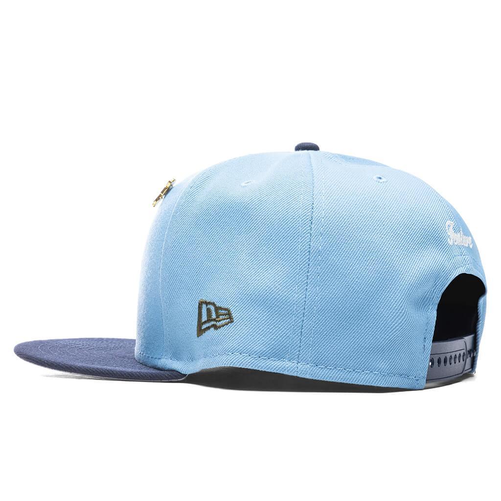 Feature x New Era Old English F Snapback Hat w/ Pin - Birdseye Blue/Night Shift Navy Male Product Image