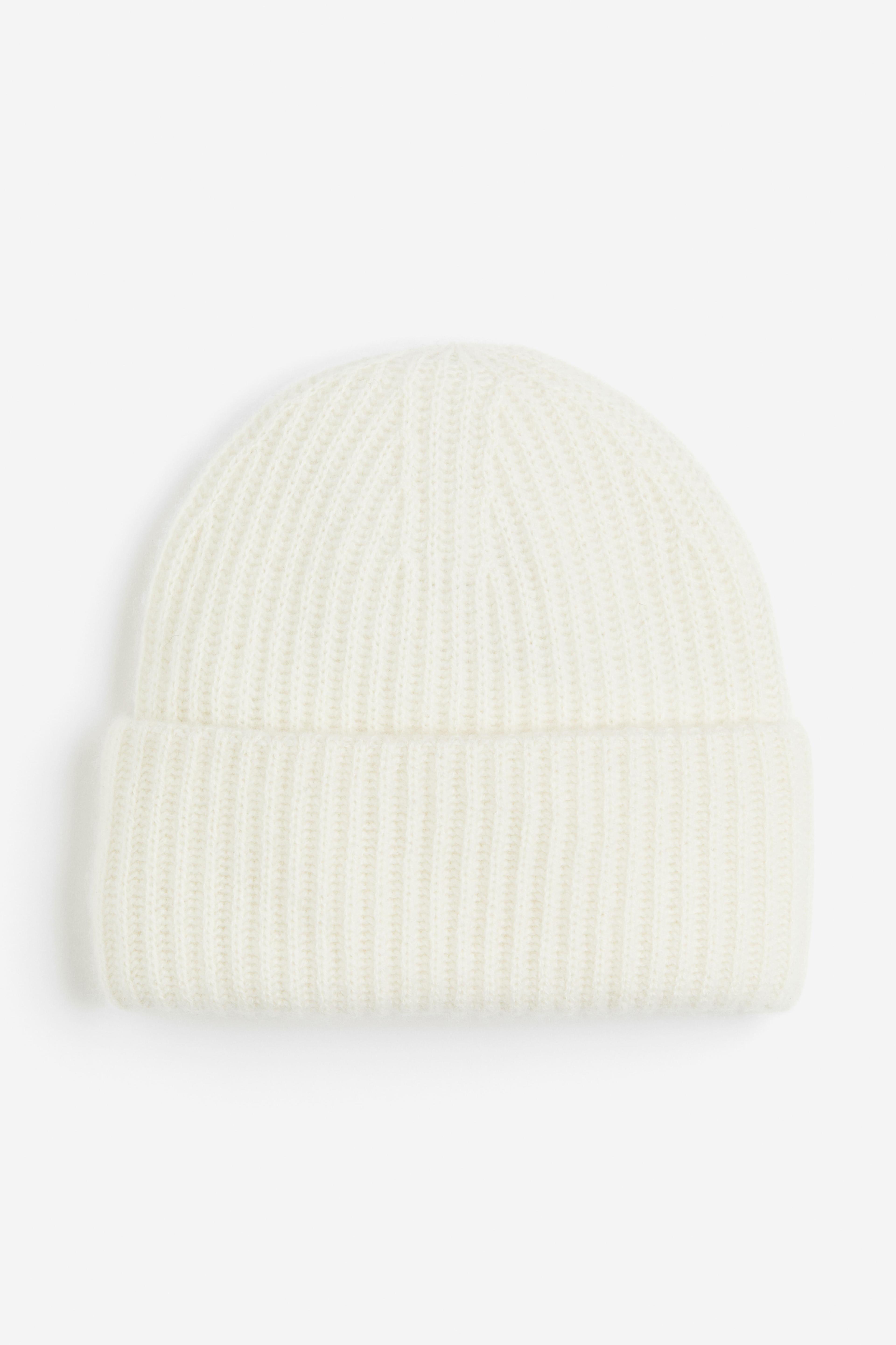 Rib-Knit Cashmere Beanie Product Image