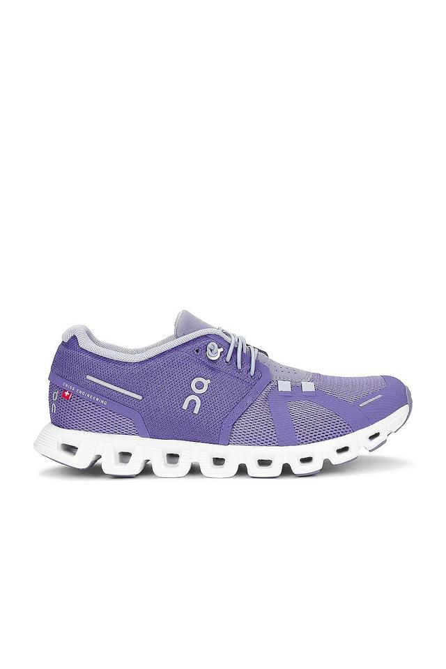 On Cloud 5 Sneaker in Blueberry & Feather - Purple. Size 6.5 (also in ). Product Image