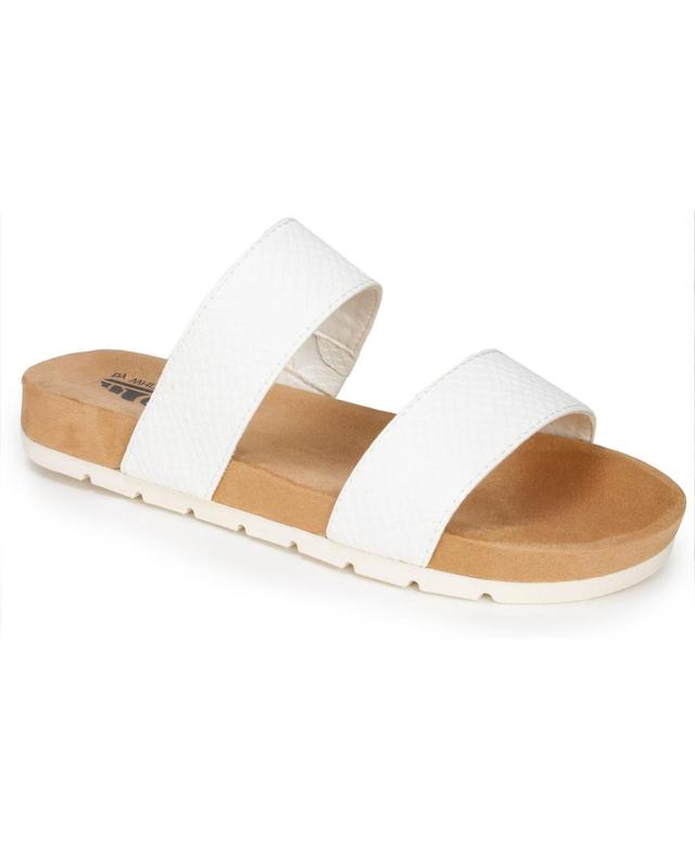 Cliffs by White Mountain Womens Tahlie Slide Sandals - White Product Image