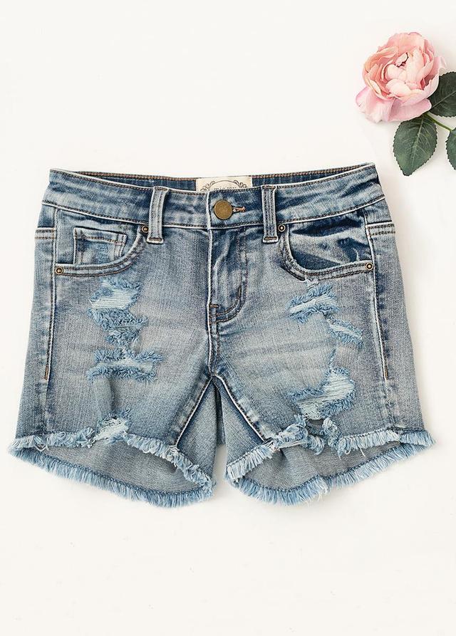 Marah Shorts in Light Indigo Product Image