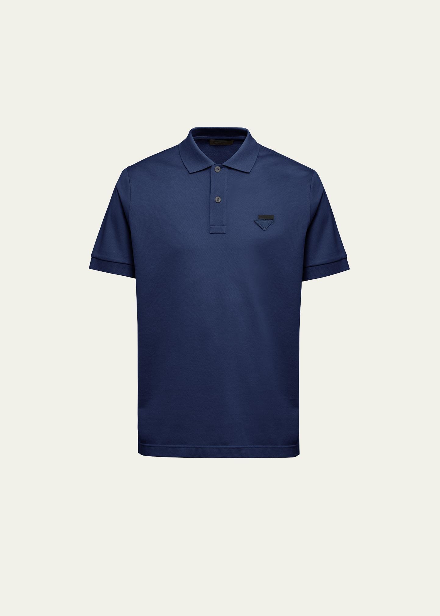 Mens Slim Pique Knit Logo Polo Product Image