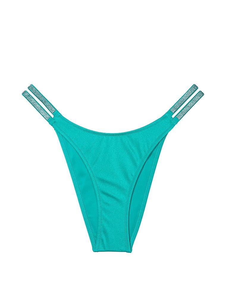 Double Shine Strap Brazilian Bikini Bottom Product Image