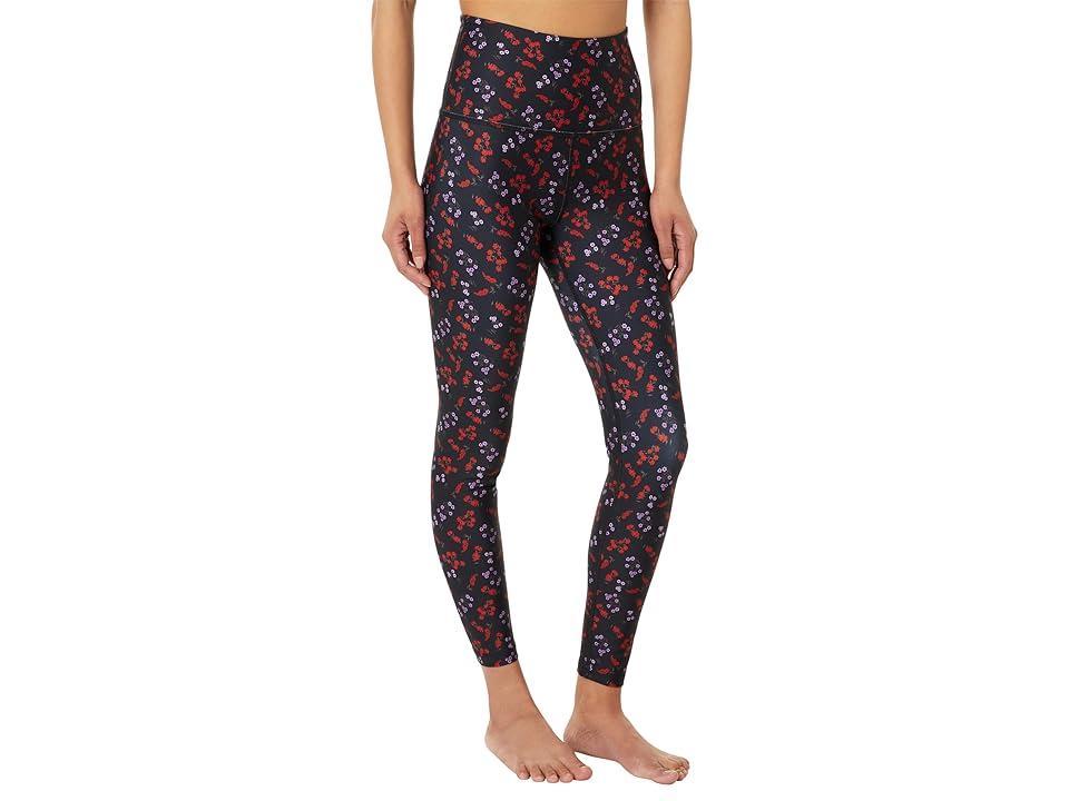 Beyond Yoga High-Waisted Midi Leggings (Forget Me Not Floral) Women's Casual Pants Product Image