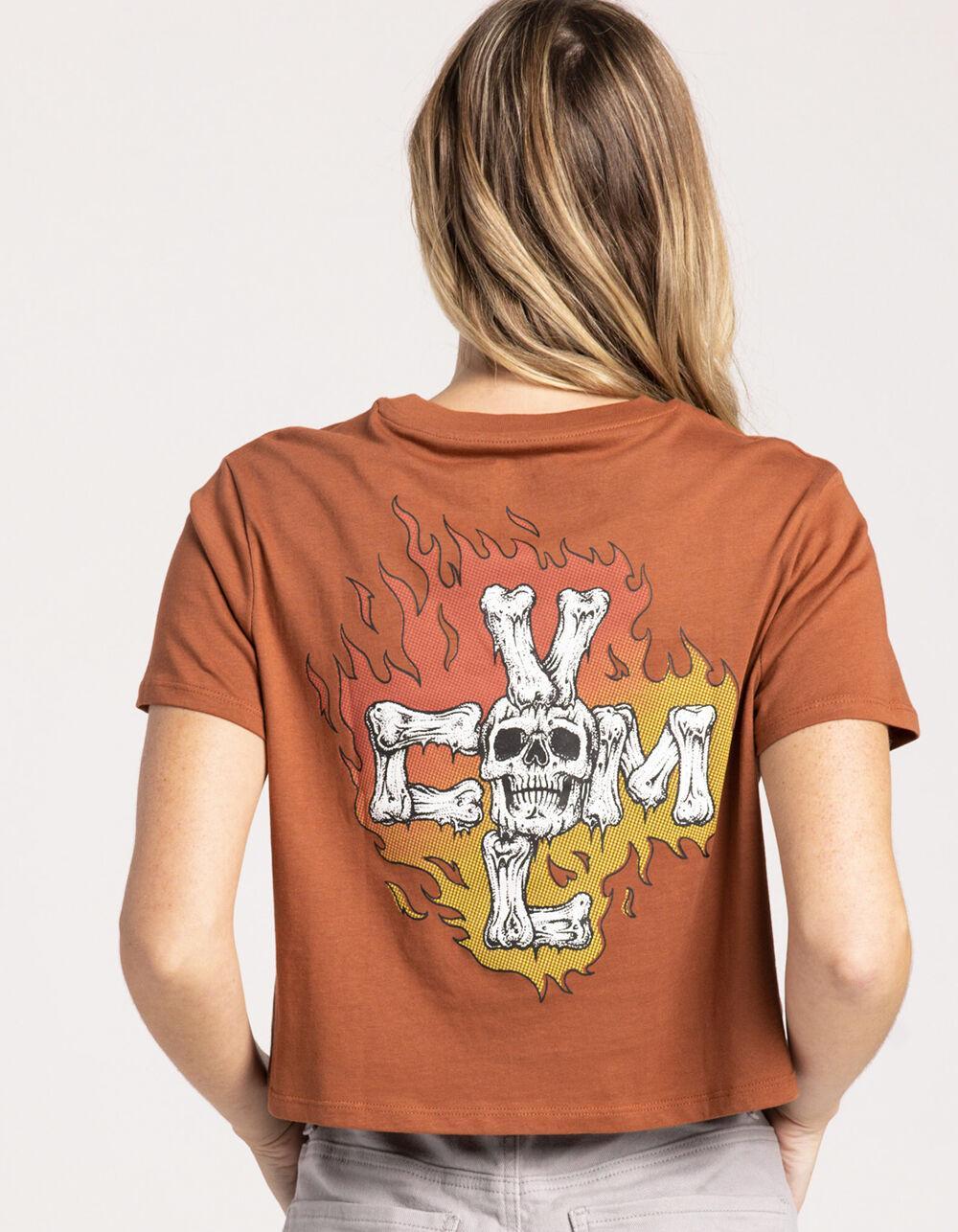 VOLCOM Cryptogram Womens Crop Tee Product Image