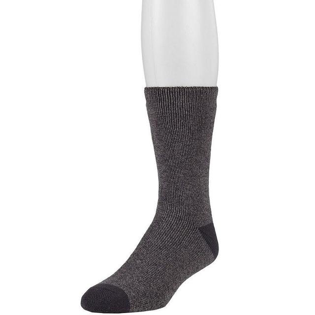 Mens Heat Holders Twist Lite Crew Socks Grey Twist Product Image