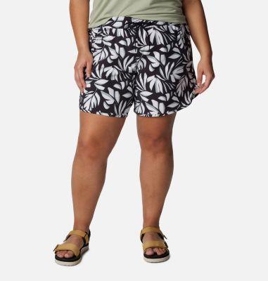 Columbia Womens Bogata Bay Stretch Printed Shorts - Plus Size- Product Image