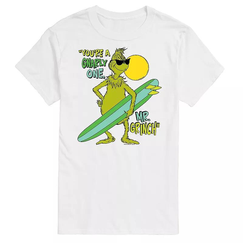 Big & Tall Dr. Seuss The Grinch Youre A Gnarly One Graphic Tee, Mens Product Image