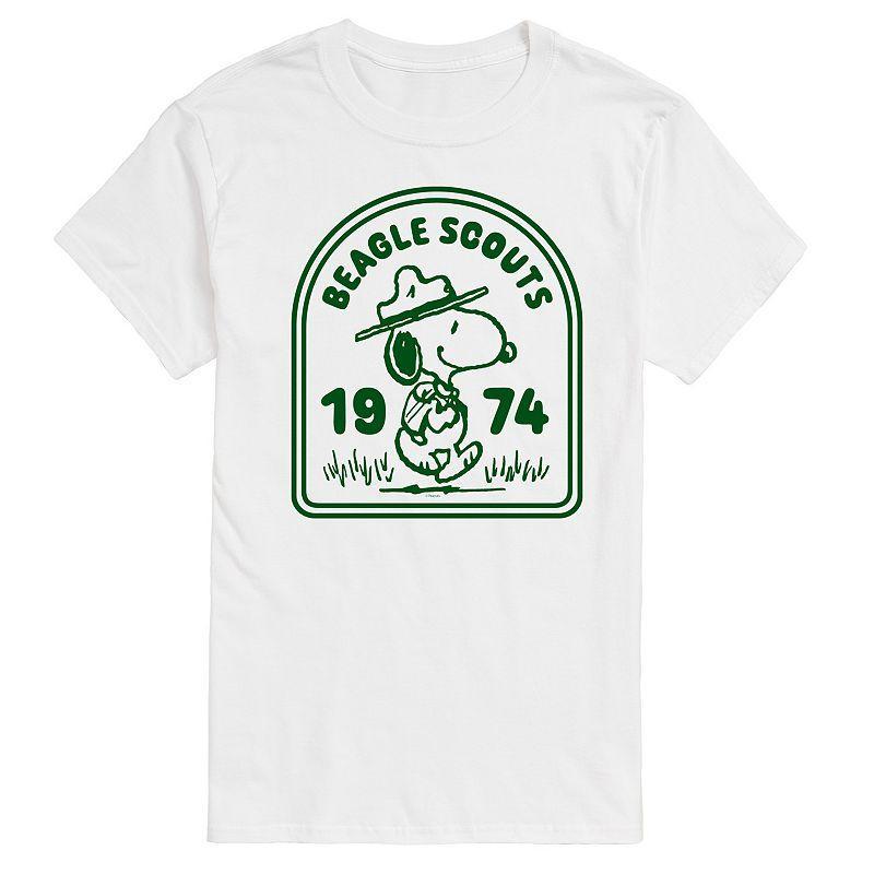 Mens Peanuts Beagle Scouts Badge Graphic Tee Product Image