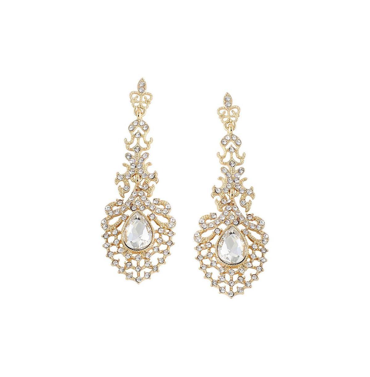 Sohi Womens Dazzling Drop Earrings Product Image