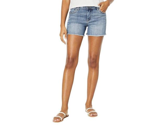 KUT from the Kloth Gidget Fray Shorts in Consolidated (Consolidated) Women's Shorts Product Image