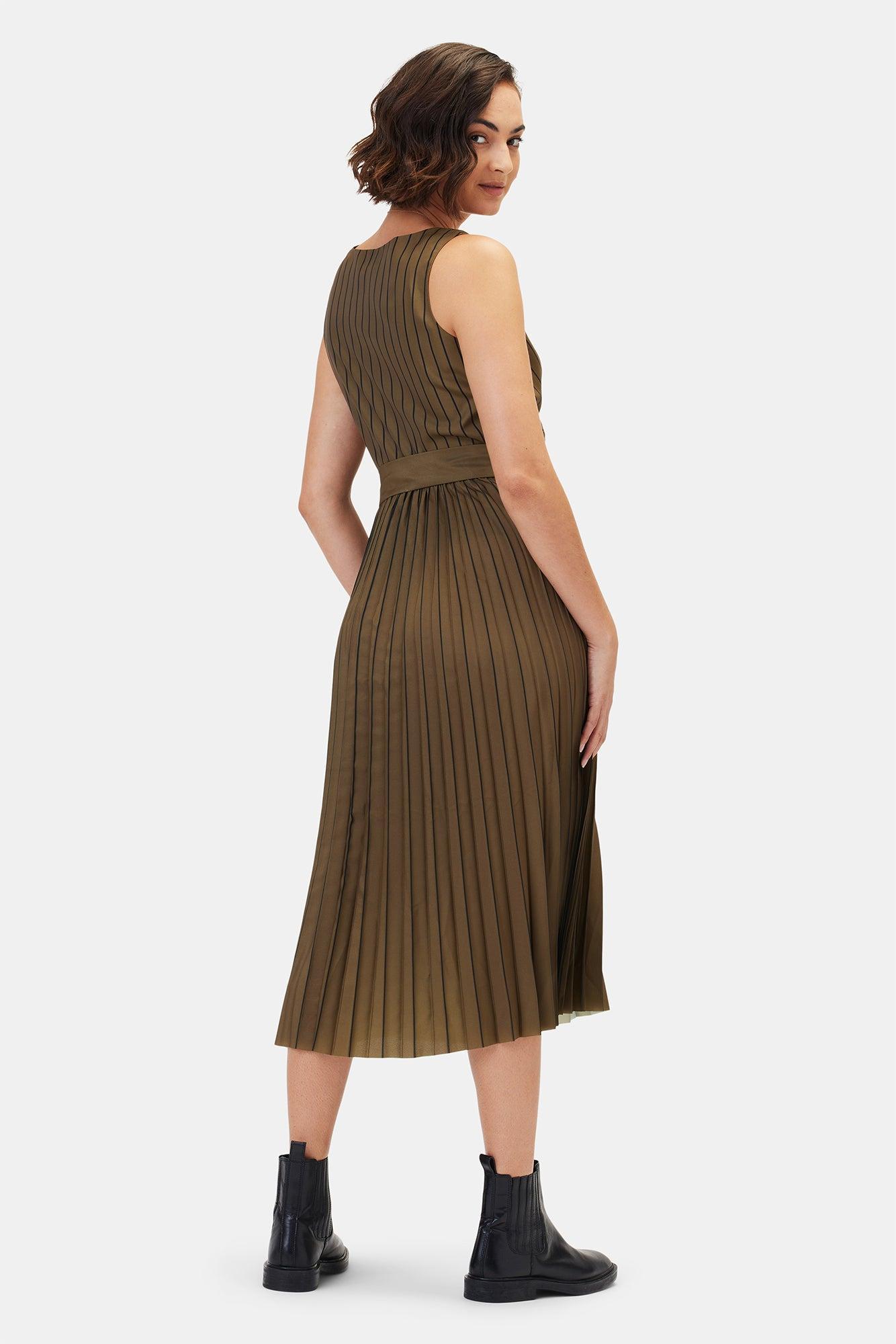 Cambria Dress - Bronzed Olive Product Image