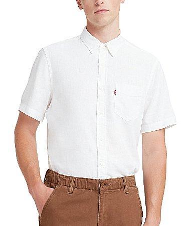 Mens Levis Short-Sleeve Classic Fit Button-Down Tee Product Image