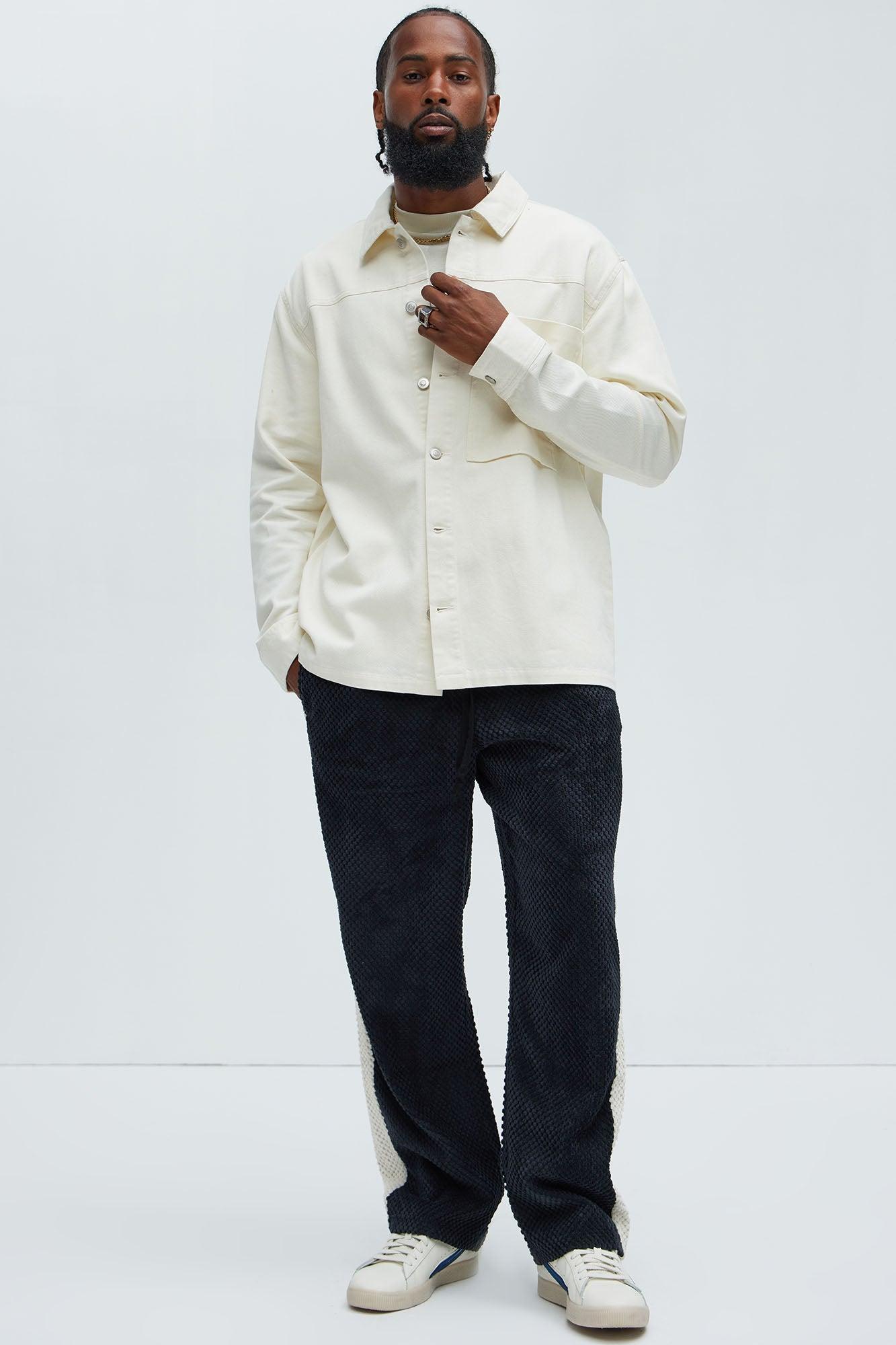 Yorktown Twill Overshirt - Cream Product Image