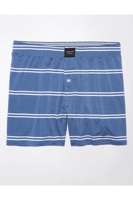 AEO Stripes Slim Knit Ultra Soft Boxer Short Mens Product Image