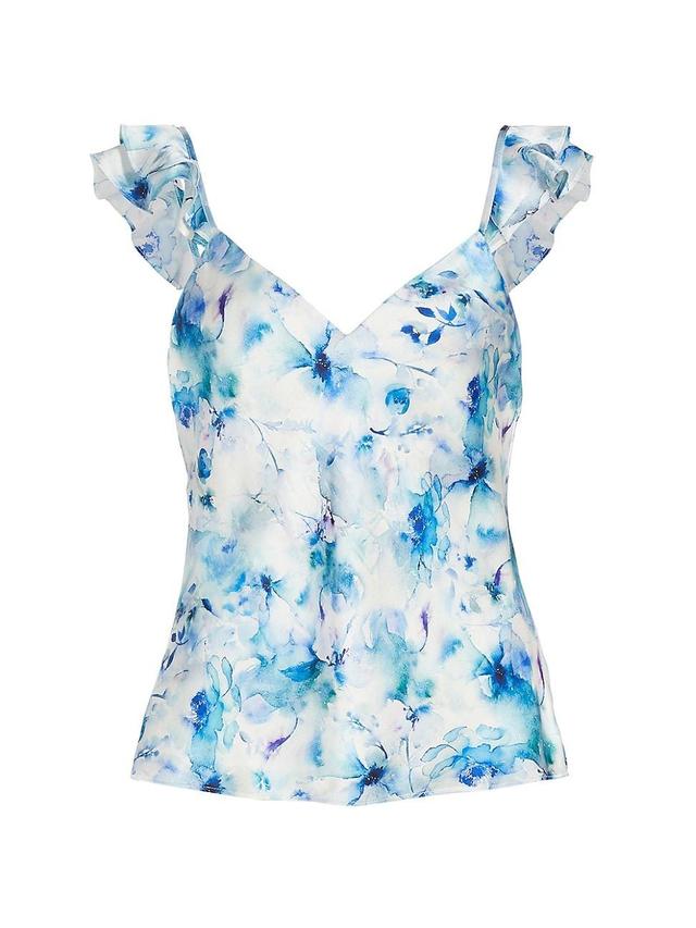 Womens Damaris Floral Silk Camisole Product Image