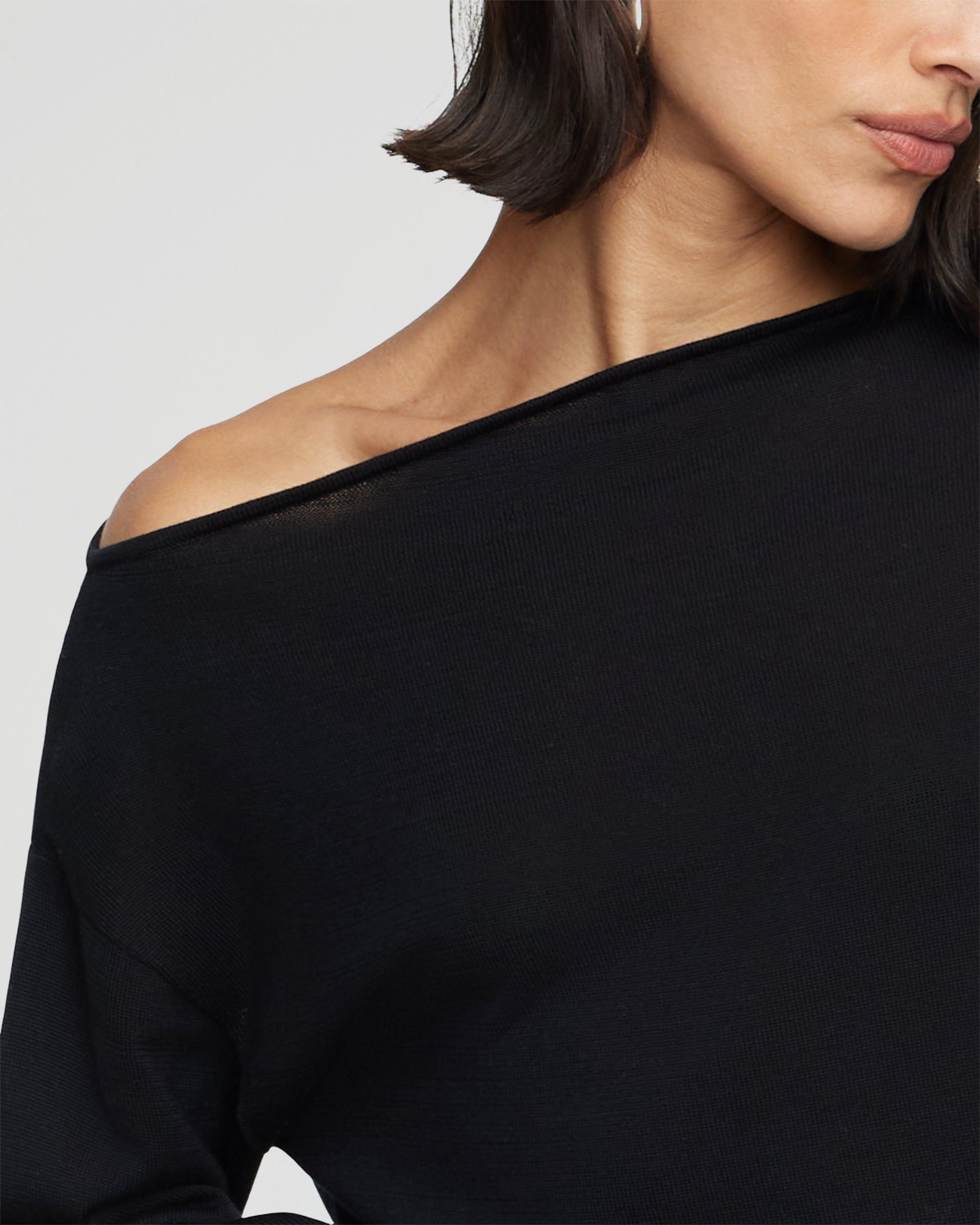 Hachi Tencel-Wool Off-Shoulder Sweater Product Image