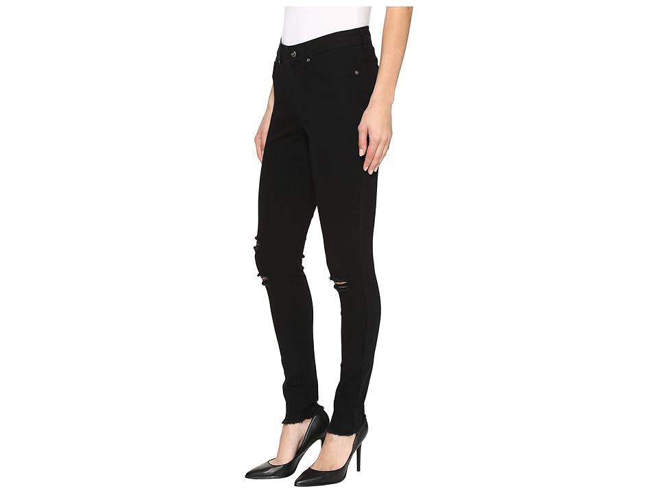 HUE Ripped Knee Denim Leggings Women's Jeans Product Image