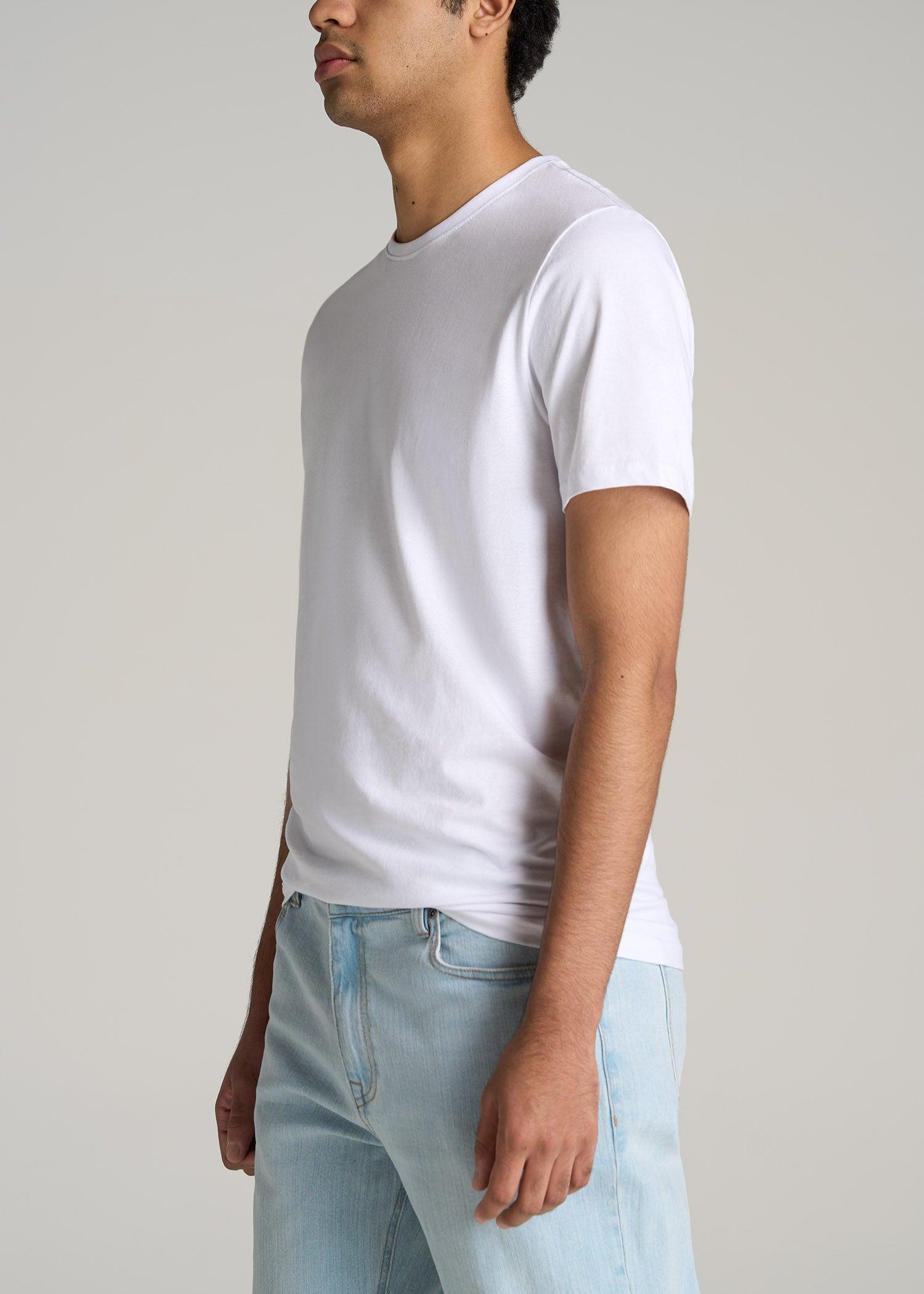 The Everyday REGULAR-FIT Crewneck Tall Men's T-Shirt in White Male Product Image