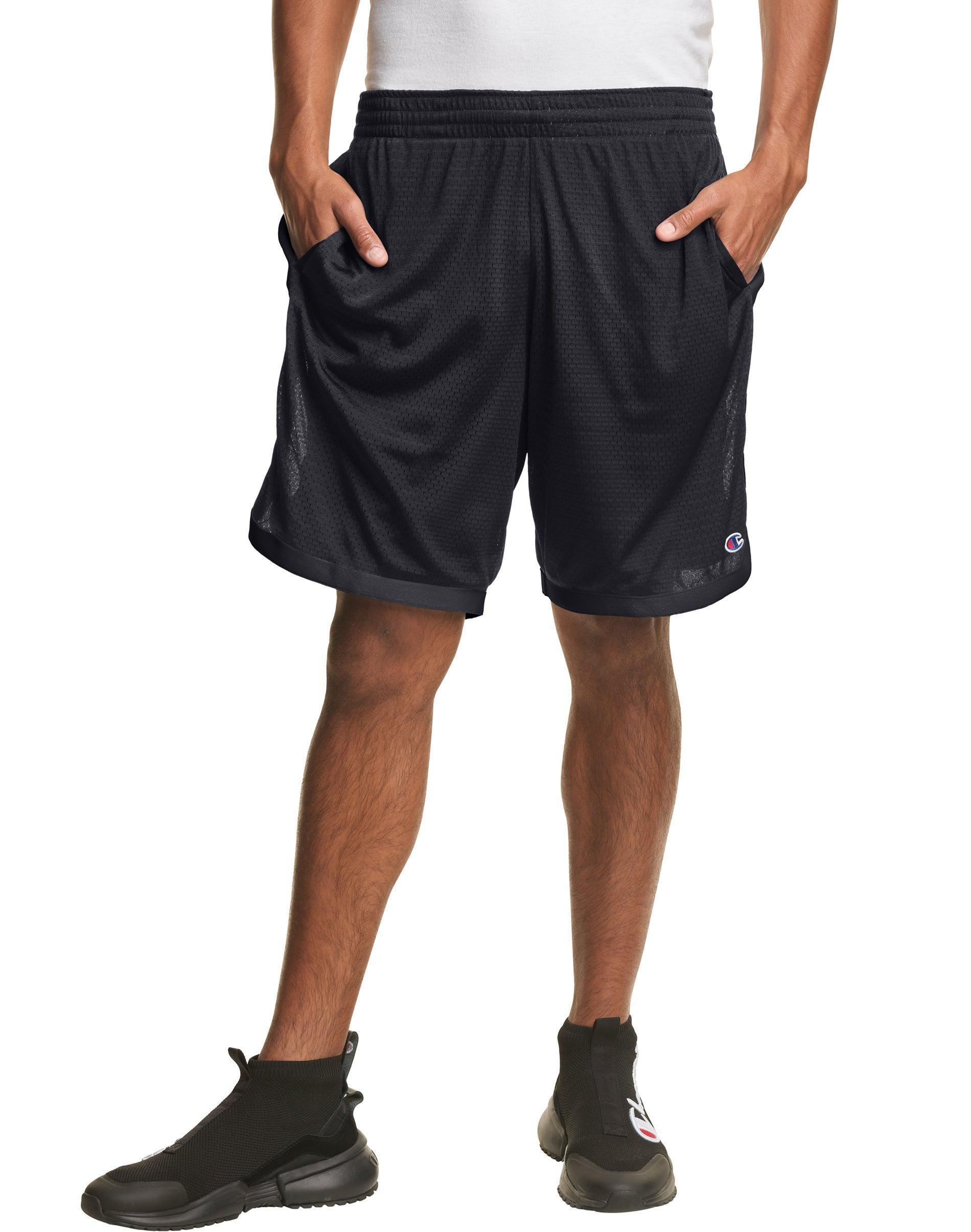 Mens Champion Taped Mesh Shorts, 7 Navy 2XL Product Image