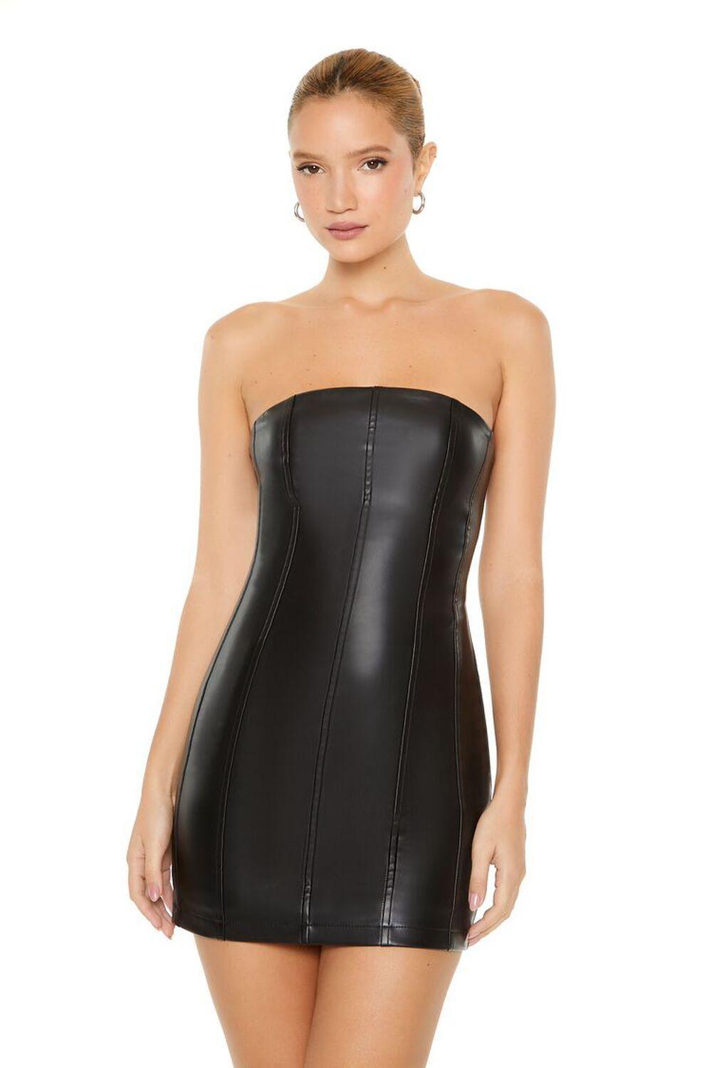 Faux Leather Mini Tube Dress | Forever 21 Product Image