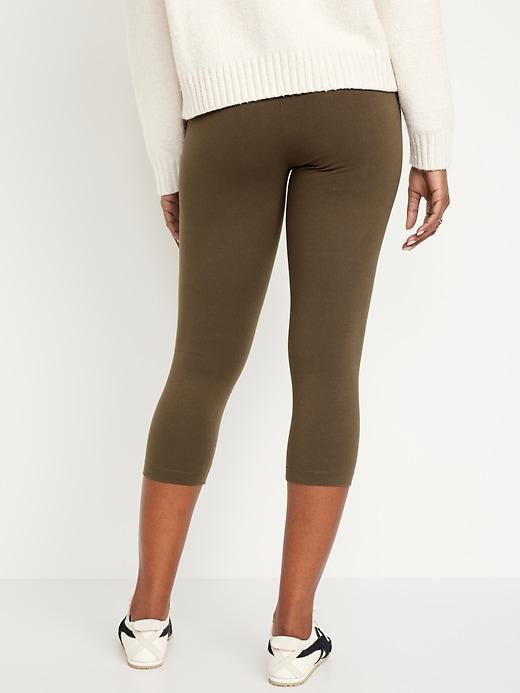 High-Waisted Crop Leggings Product Image