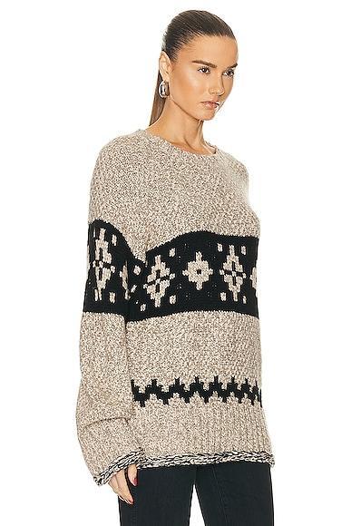 KHAITE Tabi Sweater in Cream Product Image