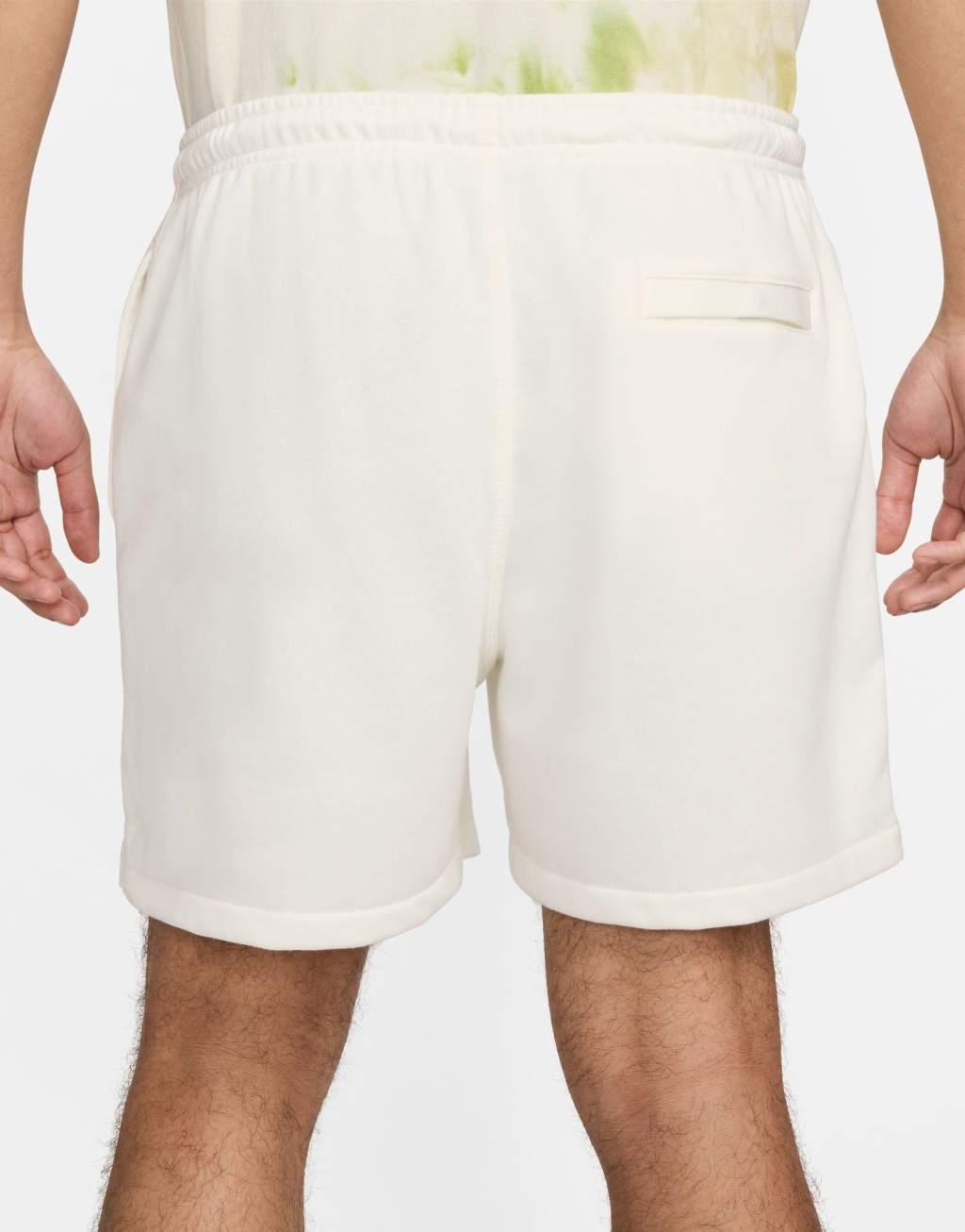 Nike Club French Terry shorts in off white Product Image