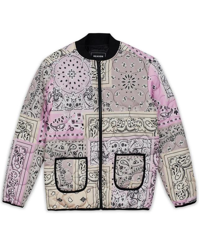 Reason Mens Paisley Quilted Jacket Product Image