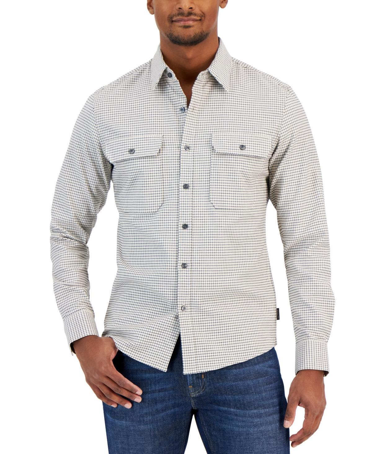 Mens Tattersall Stretch Button-Front Shirt Product Image