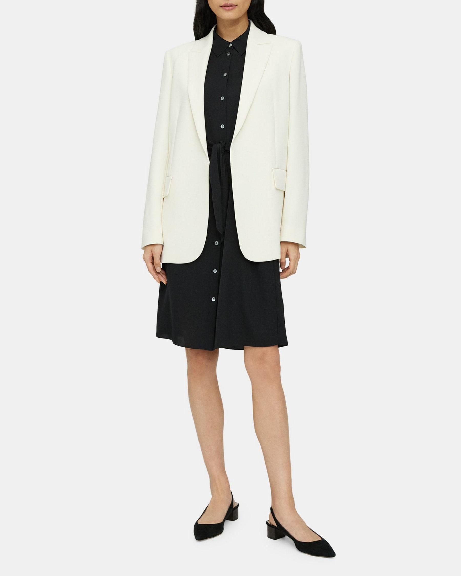 Relaxed Blazer in Crepe Product Image