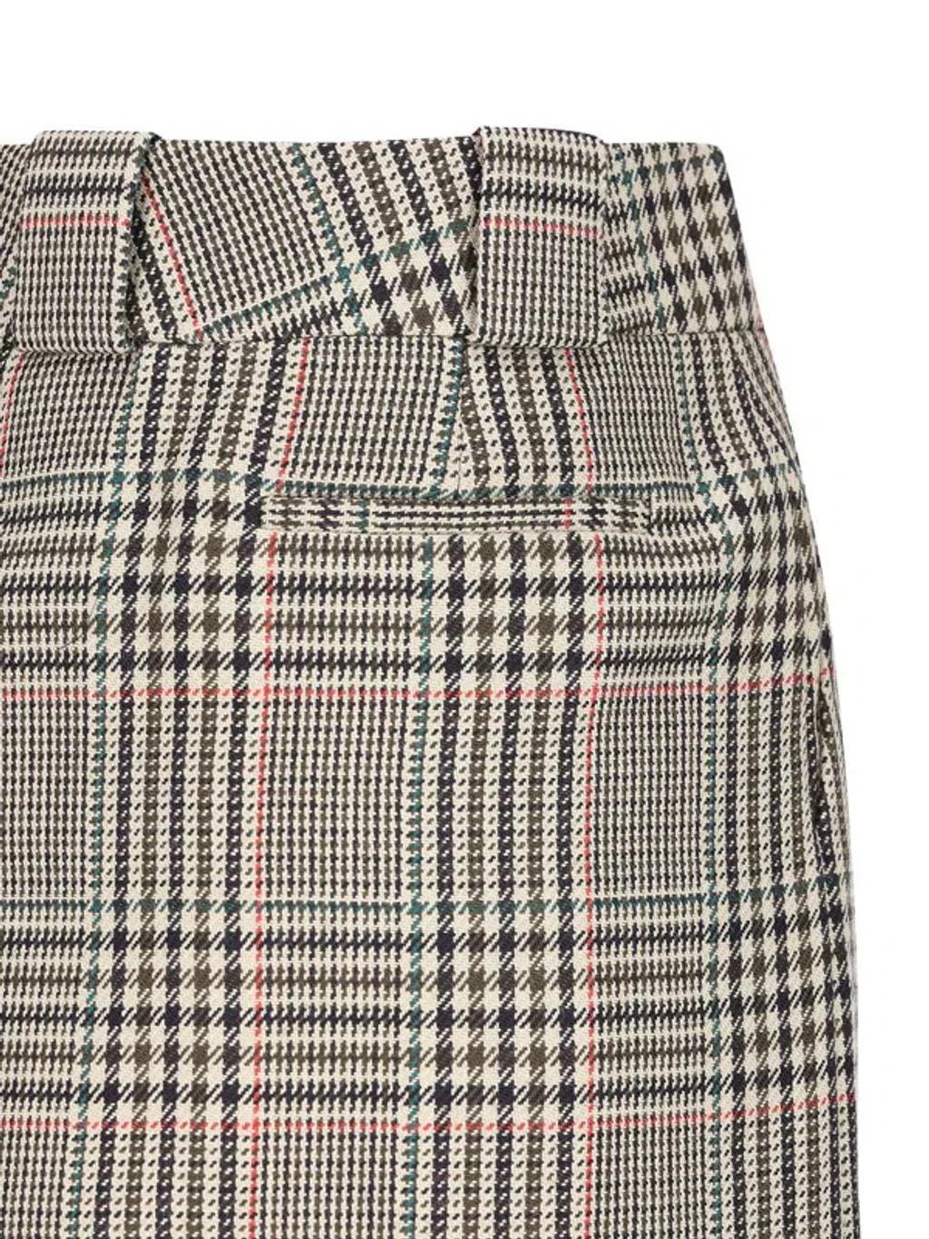 Plaid Mini Skirt In Multicolour Product Image