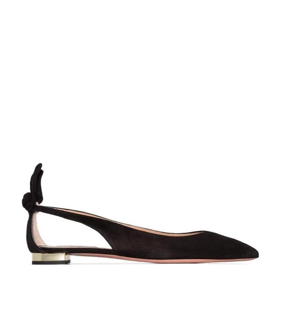 AQUAZZURA Deneuve Ballerina Shoes In Black Product Image