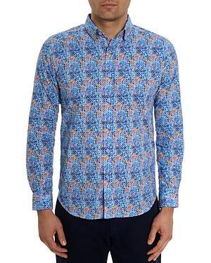 Mens Venlow Geometric Cotton Shirt Product Image