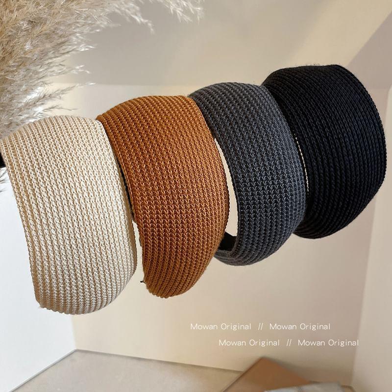 Plain Fabric Knit Headband Product Image