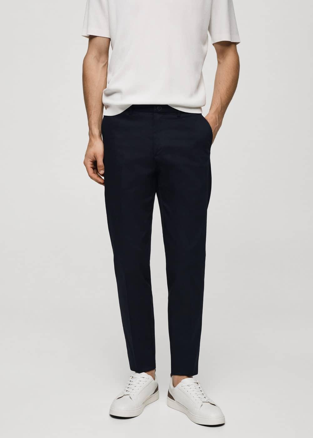 MANGO MAN - Slim fit chino trousers navyMen Product Image