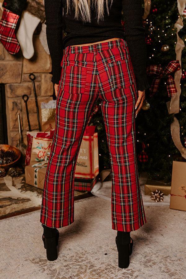 Festival Feels High Waist Plaid Pants Product Image