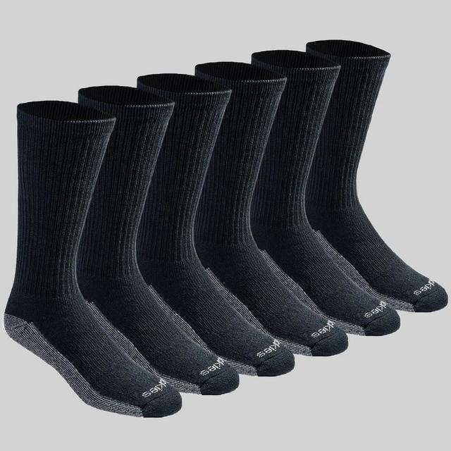 Dickies Mens Big & Tall Dri-Tech Moisture Control Casual Socks 6pk 12-14 Product Image