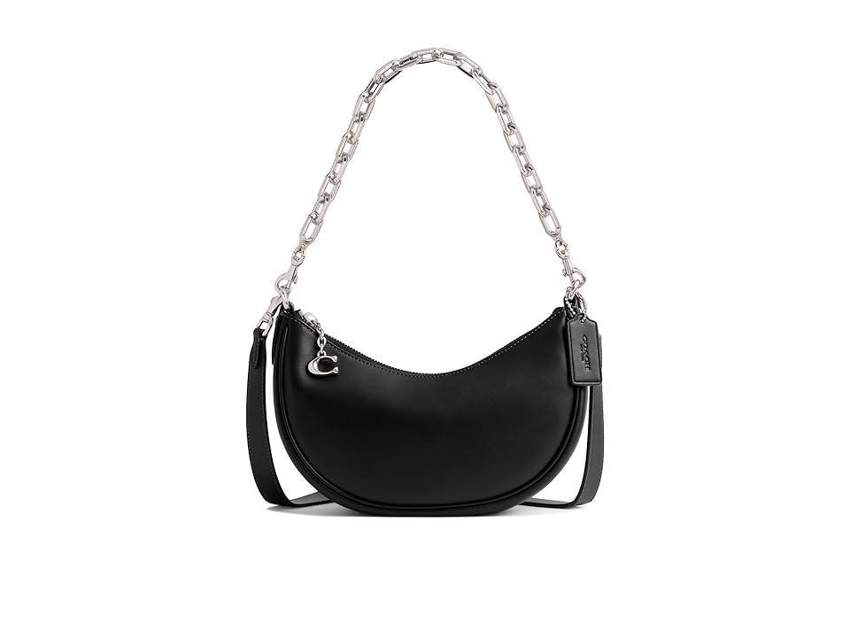 Womens Mira Leather Chain Shoulder Bag Product Image