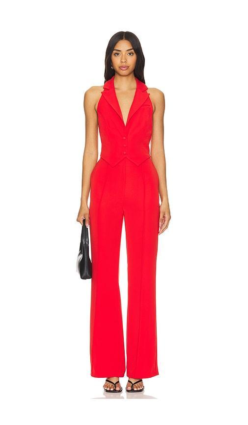 Lovers and Friends Elena Jumpsuit in Red Product Image