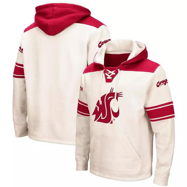 Mens Colosseum Cream Washington State Cougars 2.0 Lace-Up Hoodie Product Image