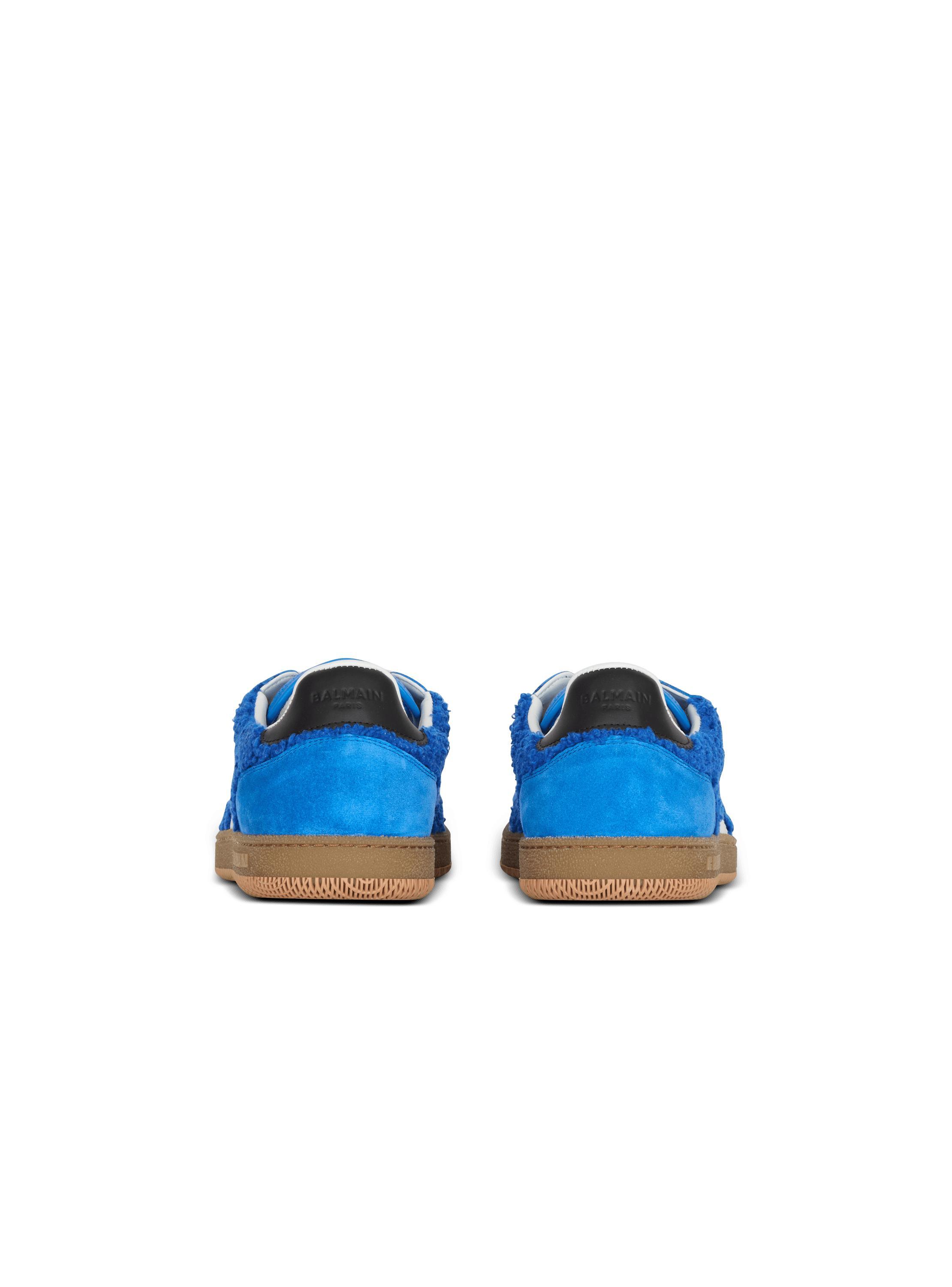 Suede and bouclé Balmain Swan trainers Product Image