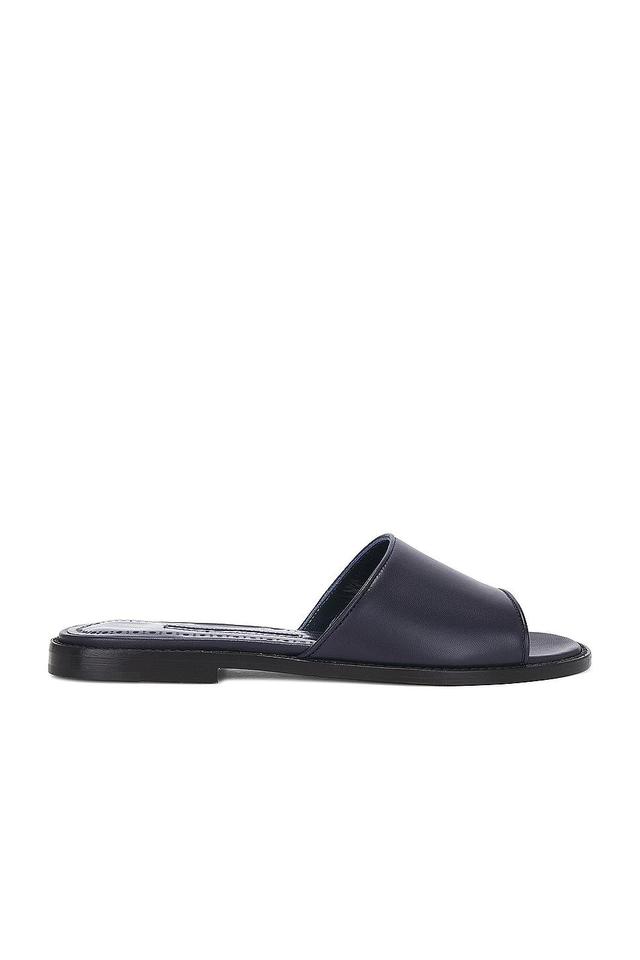 Safinanu Leather Flat Slide Sandals Product Image